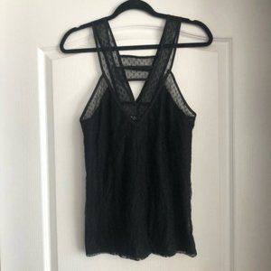 Kimchi Blue Black Lace Tank Cami Top Sz S